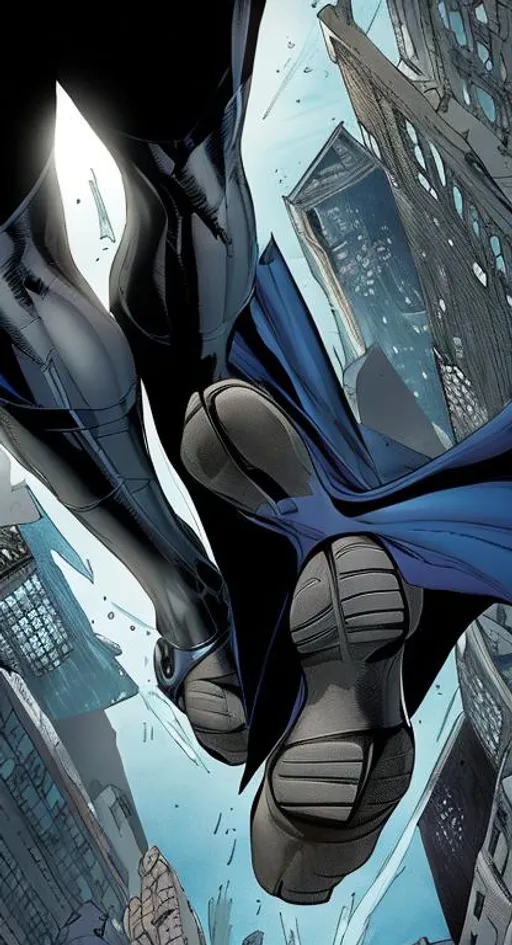 Prompt: Batman feet