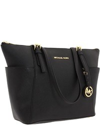 Black Leather Tote Bag