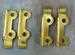 Model T Dash to windshield brackets, brass set of 4