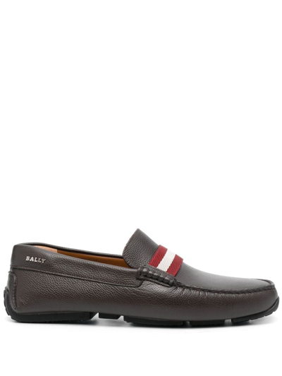 Bally Loafer With Logo In Brown