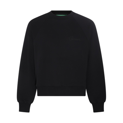 Garment Workshop Black Cotton Sweatshirt In Chaos Black