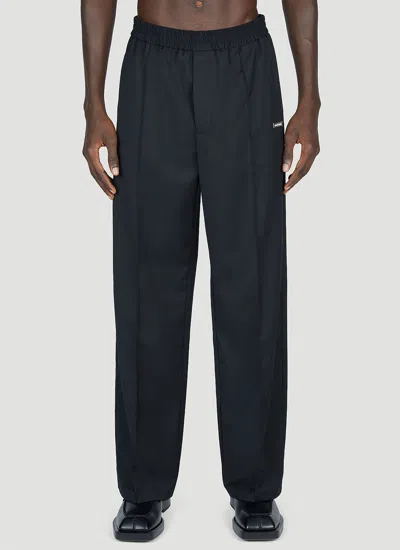 Han Kjobenhavn Wool Loose Track Pants In Black