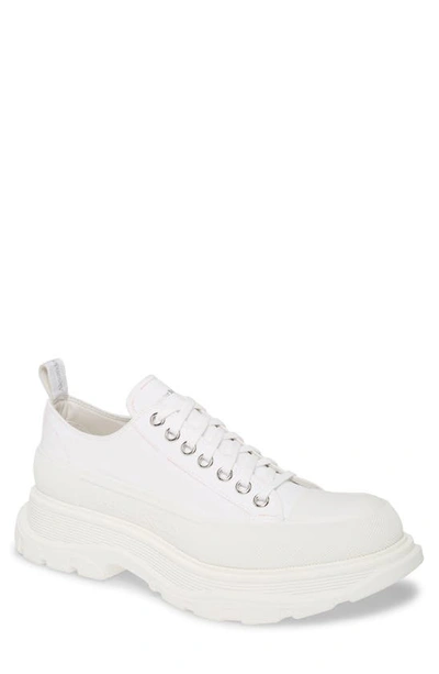 Alexander Mcqueen Chunky Low-top Sneakers In White Grey