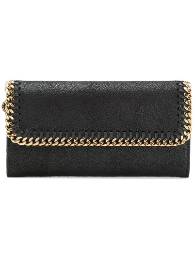 Stella Mccartney Portafoglio Flap In Black