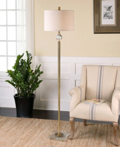 Uttermost Mesita Brass Floor Lamp In Gold