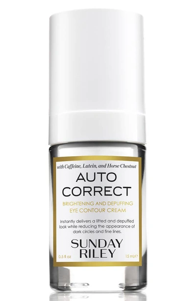 Sunday Riley Auto Correct Brightening + Depuffing Eye Cream For Dark Circles 0.5 oz/ 15 ml