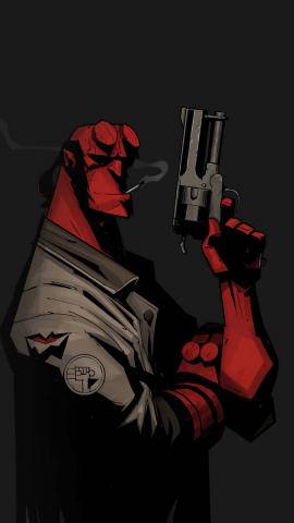 Hellboy Gun IPhone Wallpaper HD  IPhone Wallpapers