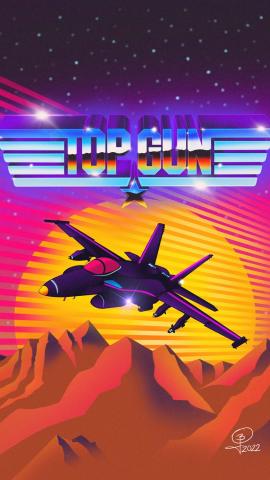 Top Gun Retrowave IPhone Wallpaper HD  IPhone Wallpapers