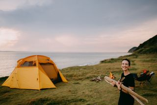 How to build a campfire: collecting wood for a campfire