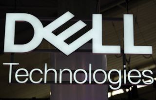 The logo for Dell Technologies displayed at the Mobile World Congress (MWC), the telecom industry's biggest annual gathering, in Barcelona on March 2, 2023