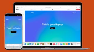 Apple Music Replay on a MacBook and iPhone