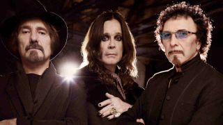 Black Sabbath posing for a photograph in 2013