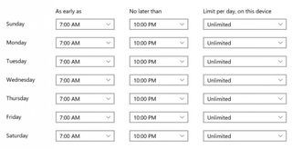 parentalcontrols win screentime limits