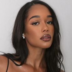 Laura Harrier with tonal makeup