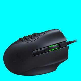 Gaming mouse on a colourful background