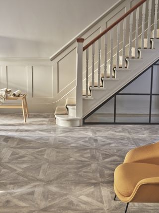 Wood-effect LVT flooring in hallway