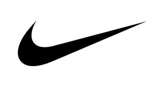 The Nike swoosh logo, one of the most iconic logos