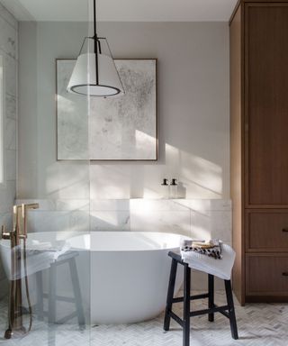 modern neutral bathroom