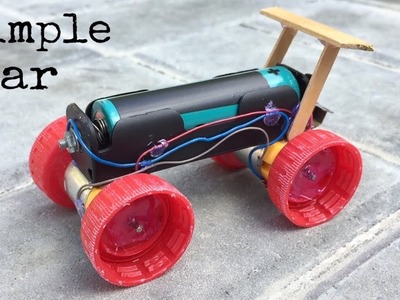 How to Make a Mini Electric Powered Car - Very Simple to Build - Amazing DIY Toy