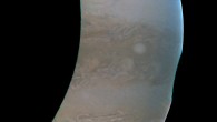 Part of Jupiter’s ‘string of pearls.’ Juno captured this image with its JunoCam instrument on March 27, 2017. Image credit: NASA / JPL-Caltech / SwRI / MSSS.