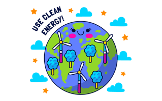 Clean Energy Sticker PNG