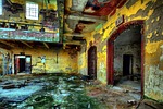 factory, abandoned, destroyed