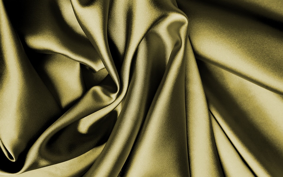 gold shimmery material