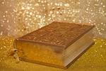 book, gold, bible