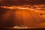 sky, sea, boat