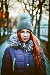 winter, portrait, coldly