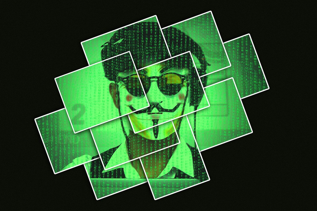 Free scam hacker anonymous mask illustration