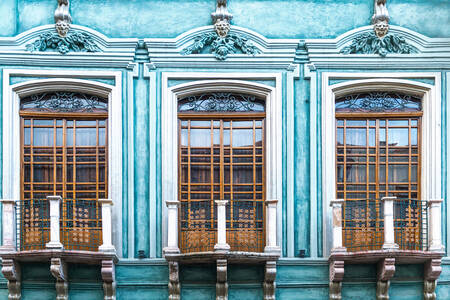 Façades historiques à Cuenca