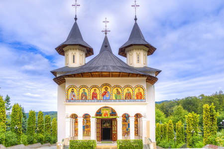 View of the Sihastria monastery