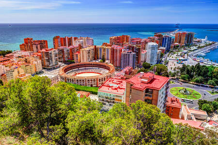 View of the arena "La Malagueta"