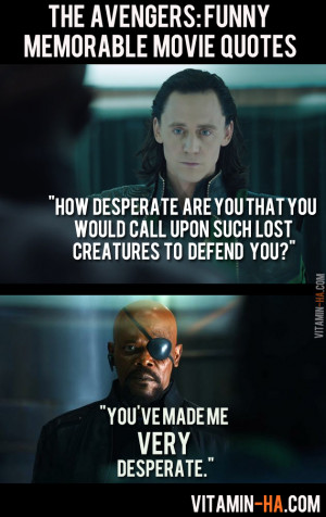 The Avengers Movie: Funny Memorable Quotes (7 pics)