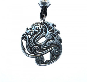 Celtic Wisdom Dragon Pewter