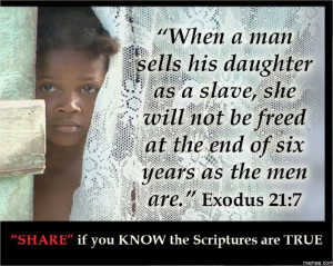 Bible Quotes: Exodus 21:7