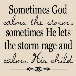 ... despair, peace came over me and God healed my broken thoughts