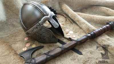 Embossed Viking Helmet