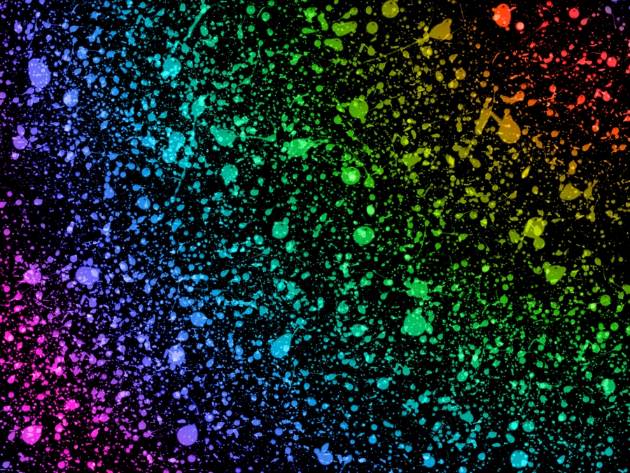 Rainbow Paint Splatter Backgrounds