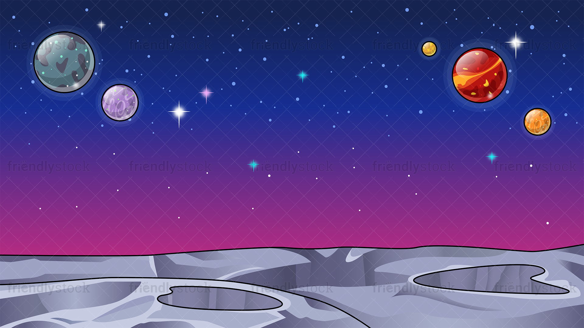 [39+] Cartoon Space Background - WallpaperSafari