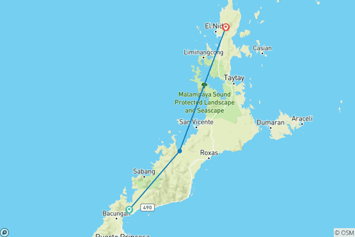 Carte du circuit Philippines Express