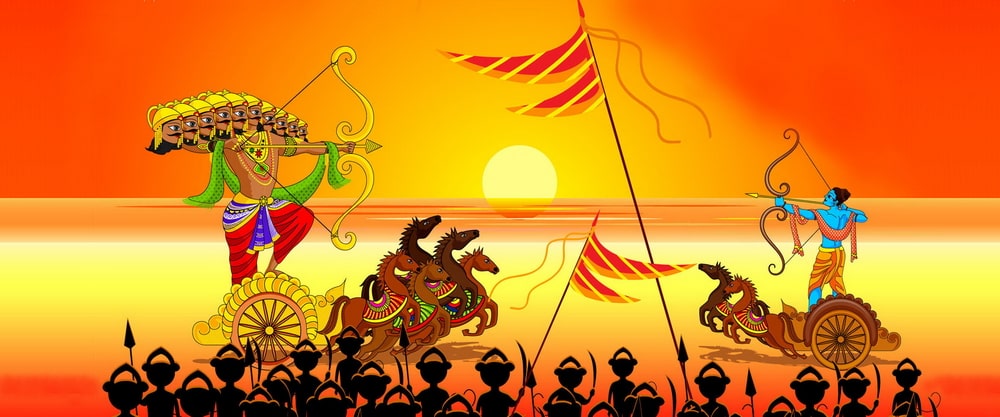 Dussehra marks the celebration of victory of good over evil, of Rama over Ravana