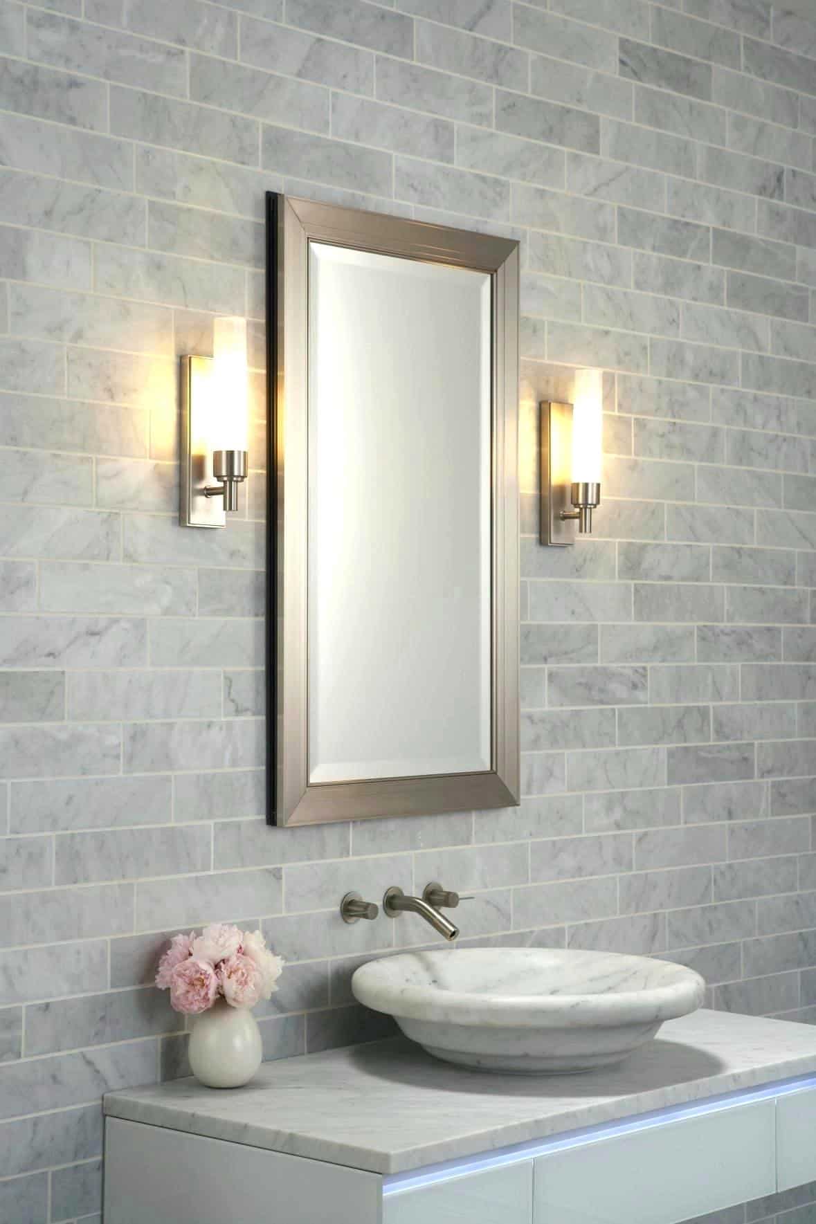 gray powder room