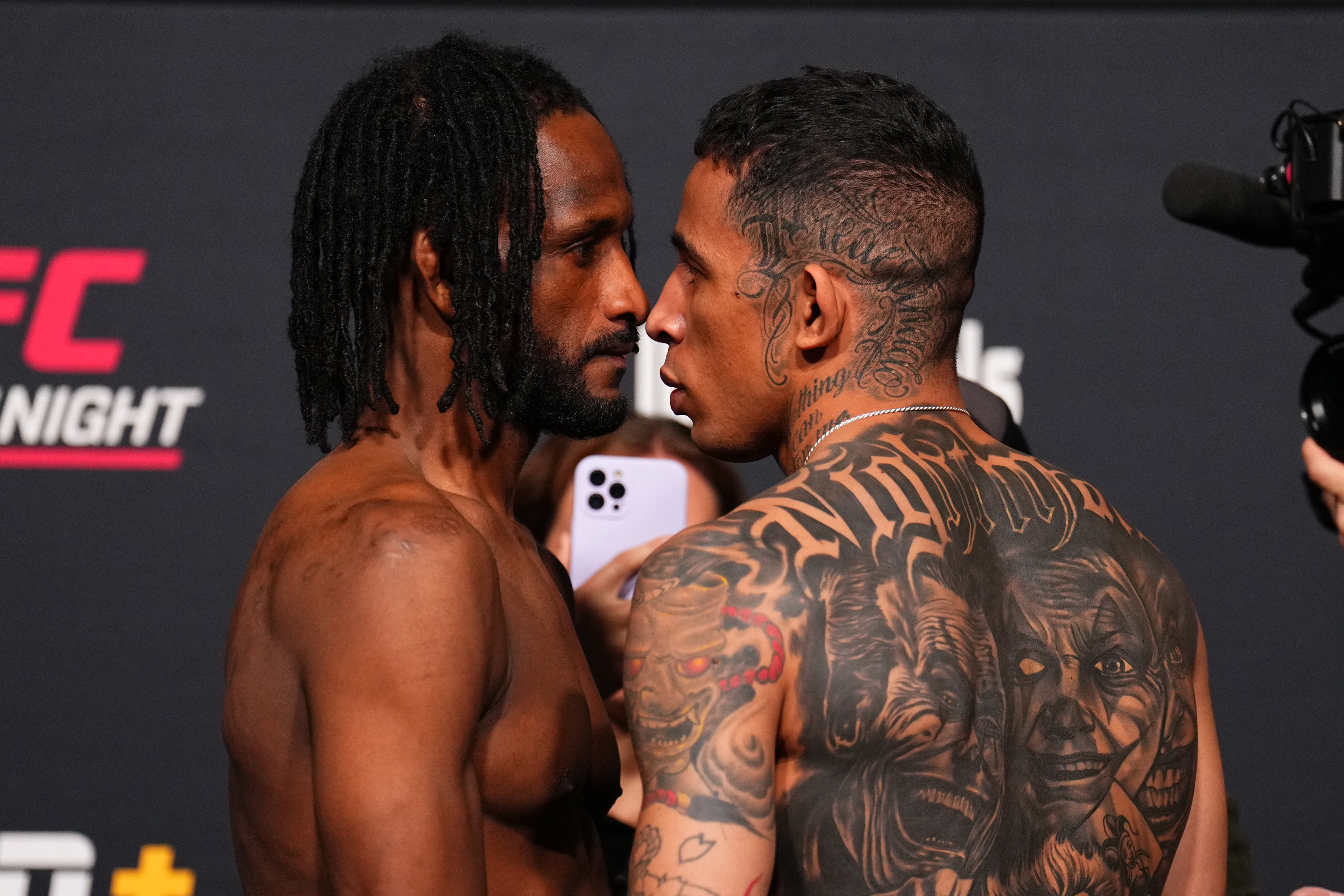 Neil Magny and Carlos Prates at UFC Vegas 100