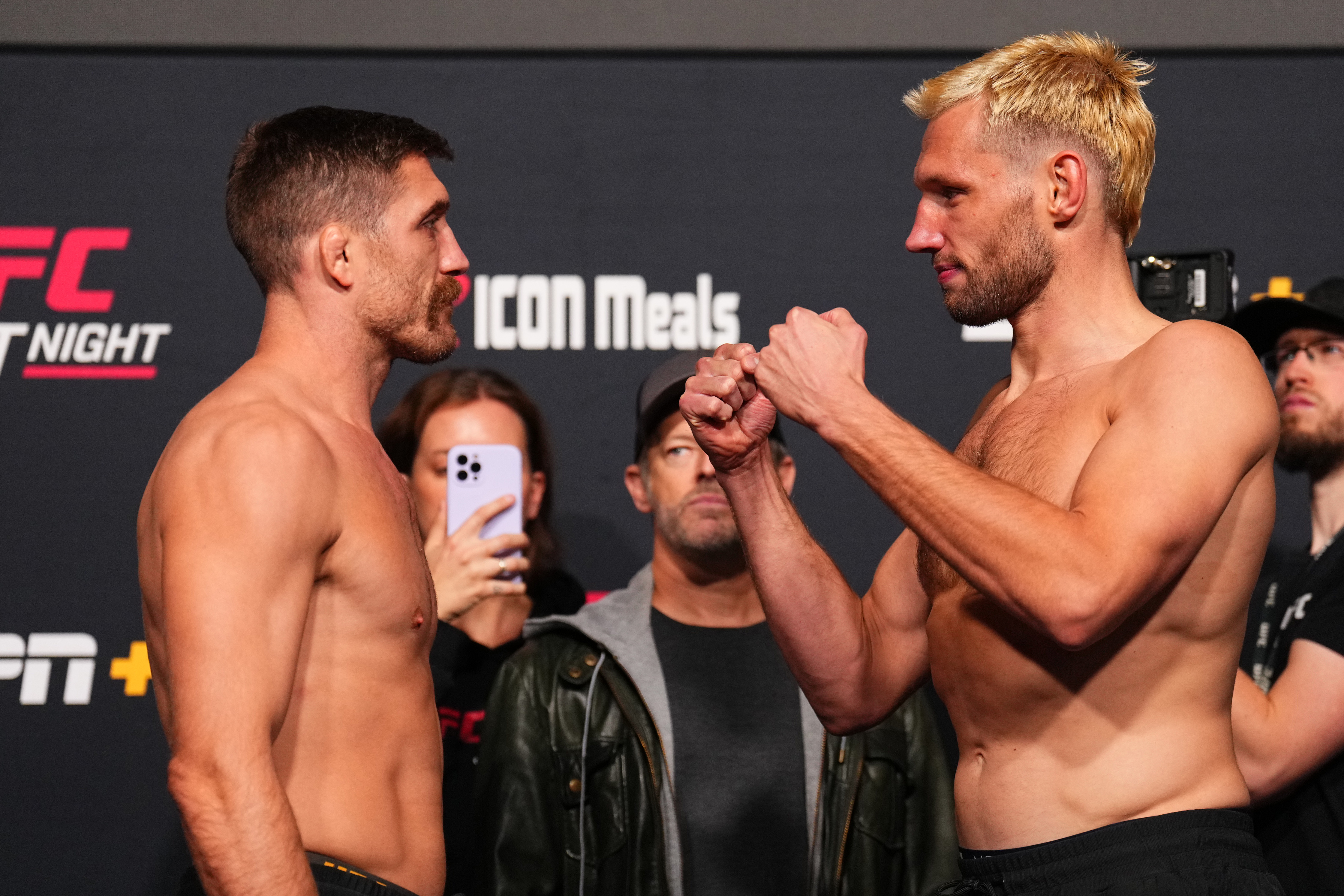 Gerald Meerschaert and Reinier de Ridder face off ahead of UFC Vegas 100.