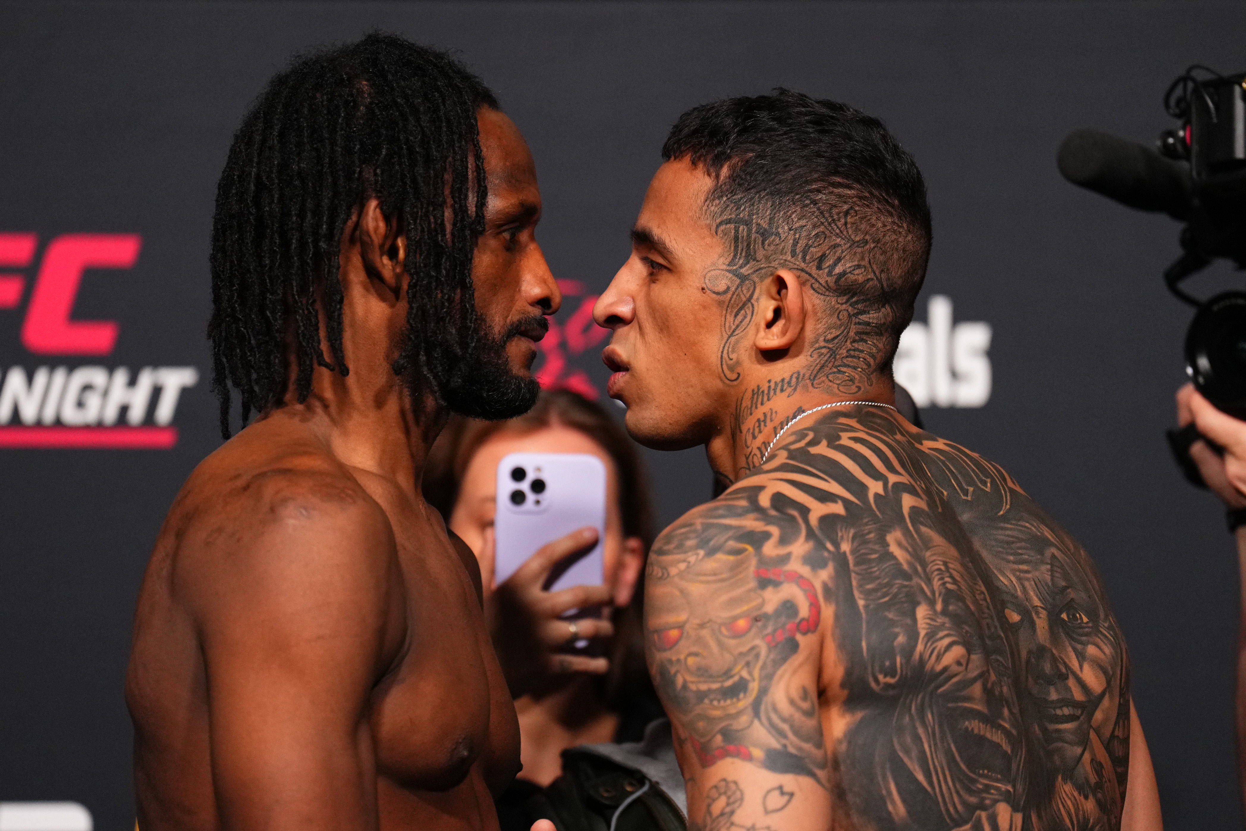 Neil Magny and Carlos Prates face off ahead of UFC Vegas 100