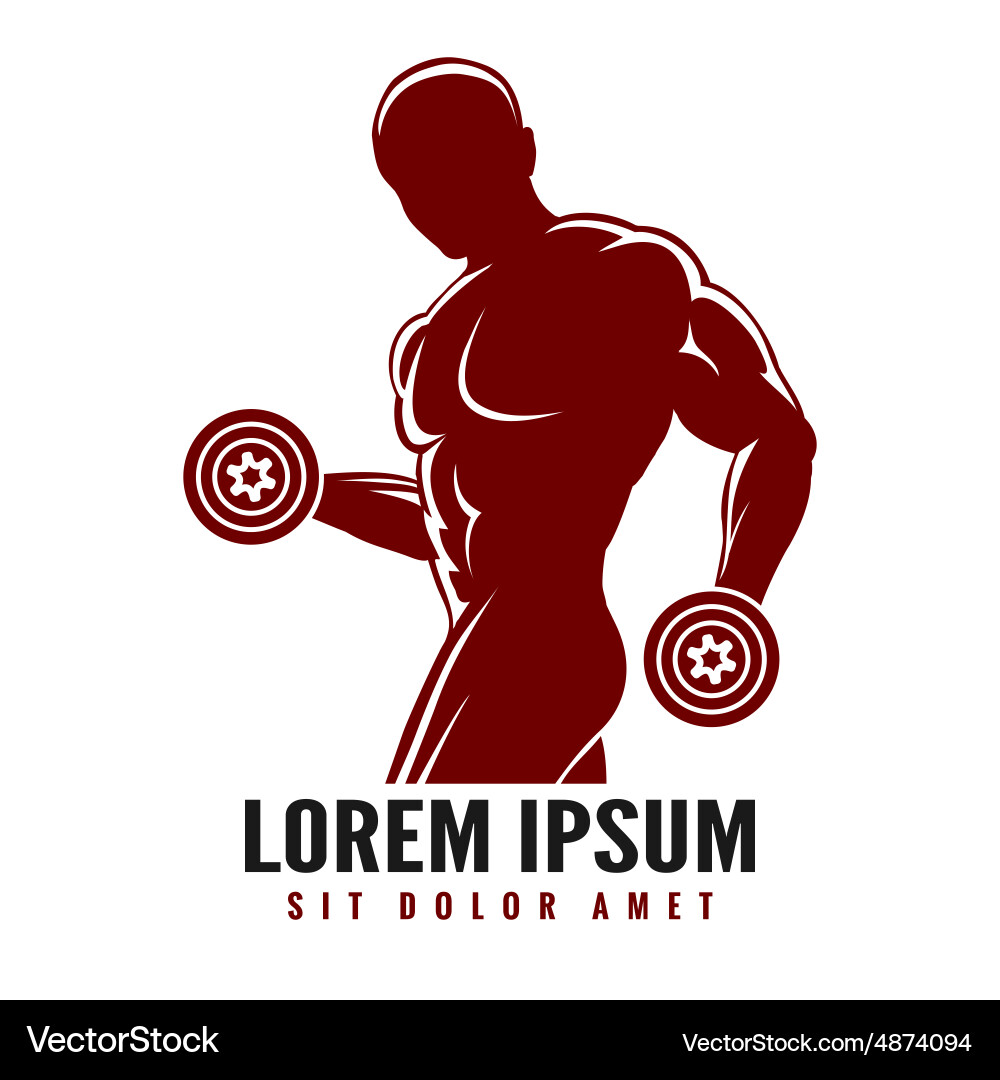 Gym logo vector image