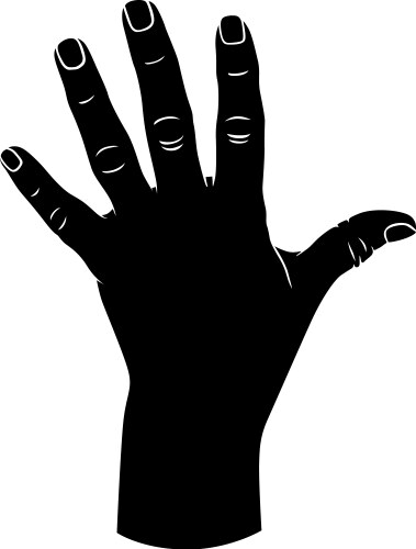 Hand fingers vector image