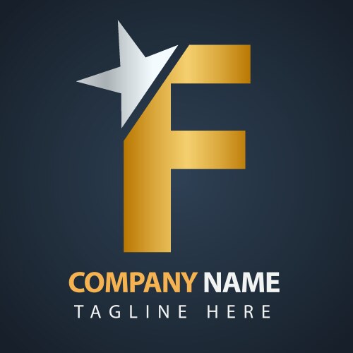 Logo-f vector image